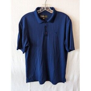 Men's LoudMouth Short Sleeve Golf Polo Shirt Navy Blue Size Medium